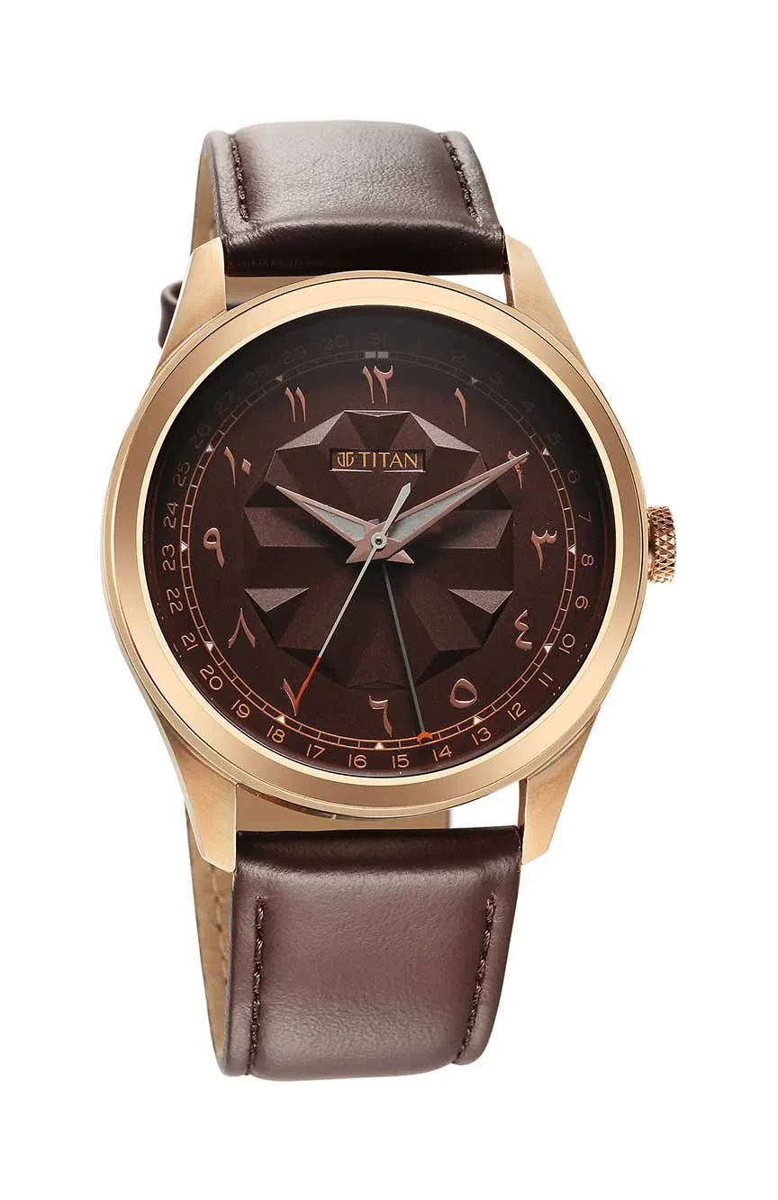 

Titan | Marhaba Brown Dial Metal Strap Watch