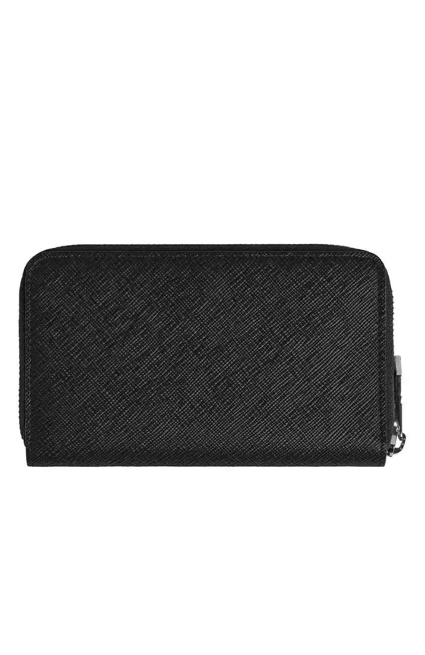 مون بلان محفظة سارتوريال متوسطة الحجم بسحّاب بسعة 12 بطاقة ائتمان