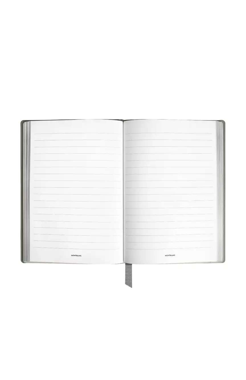 Montblanc Notebook Medium Saffiano Leather Medium Grey Lined Pages