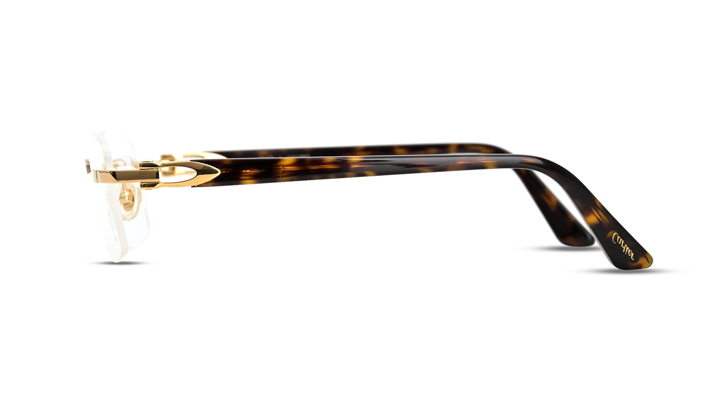 Cartier Men Rectangle Gold Eyeglass RivoliShop