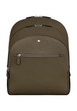 Montblanc Medium Backpack With 3 Compartments In Sartorial Leather