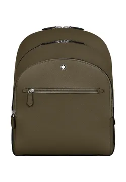 Montblanc Medium Backpack With 3 Compartments In Sartorial Leather