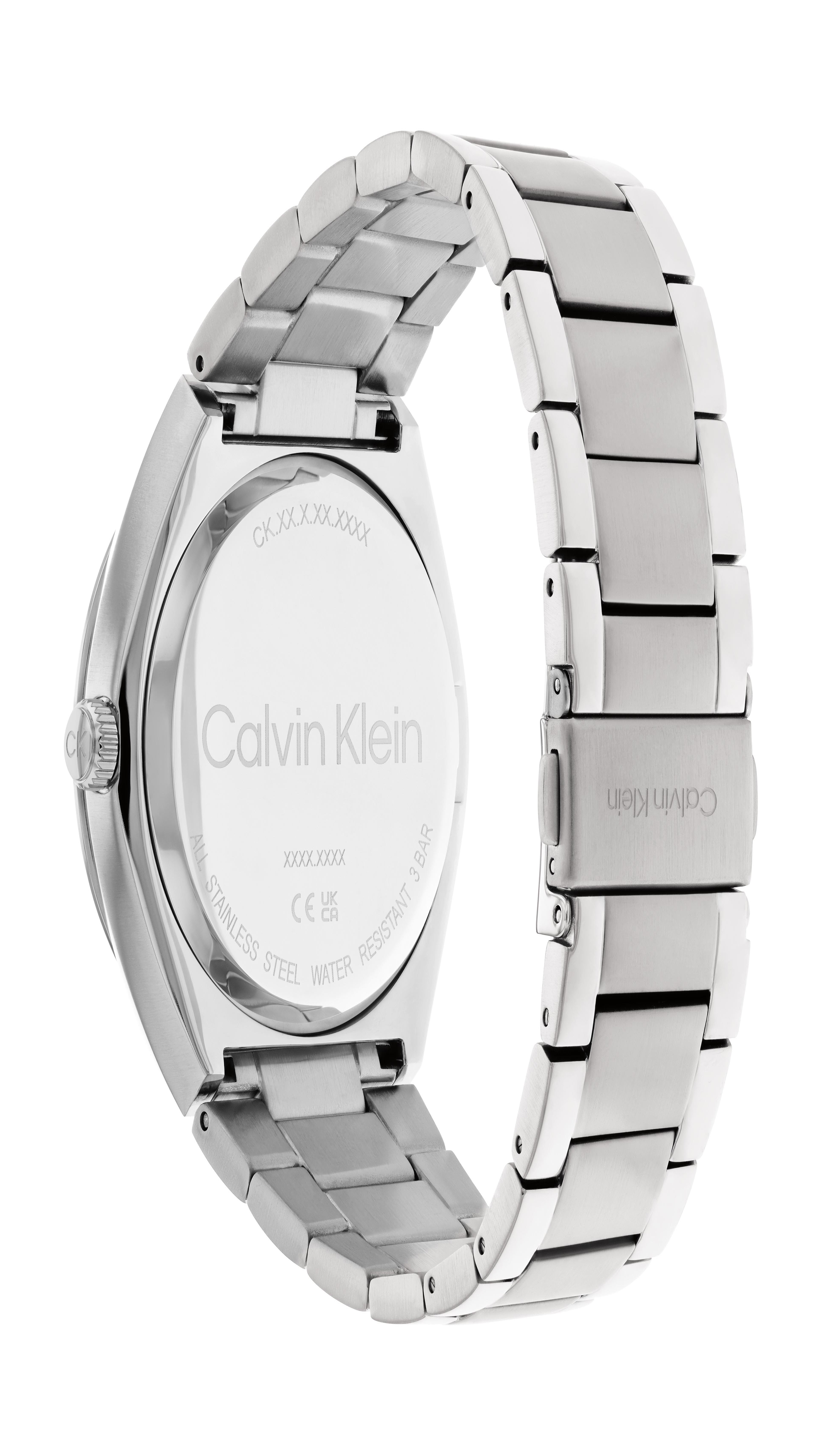 Calvin klein quartz store stainless steel back