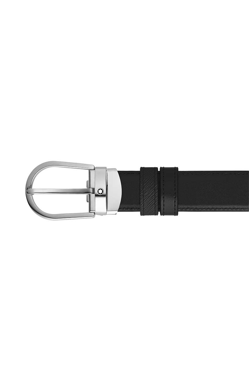 Montblanc Horseshoe 30 mm Reversible Belt in Sartorial Leather
