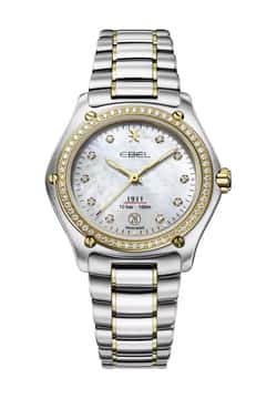 Ebel ساعة يد نسائية بسوار معدني بتقنية الكوارتز 1911