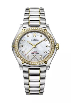 Ebel ساعة يد نسائية بسوار معدني بتقنية الكوارتز 1911