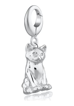 Lily Charmed Silver Cat Charm