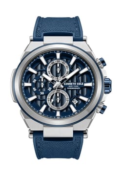 Kenneth Cole ساعة انالوج بسوار سيليكون من كينيث كول للرجال KCWGO0065703