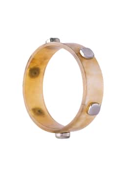 Soyang Paris Marbled horn and metal bangle