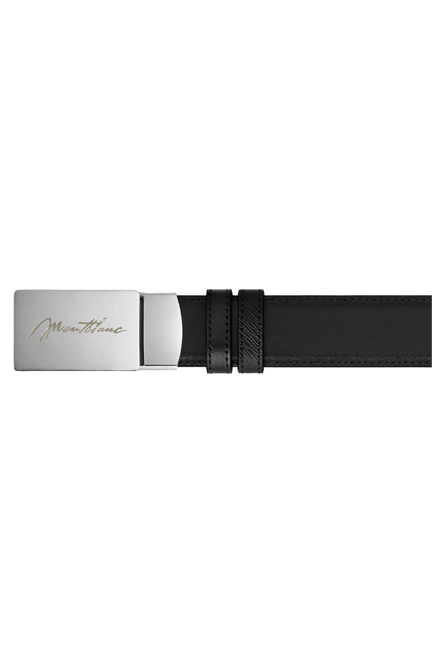 Montblanc 30 mm Reversible Belt in Sartorial Leather with Plate Buckle