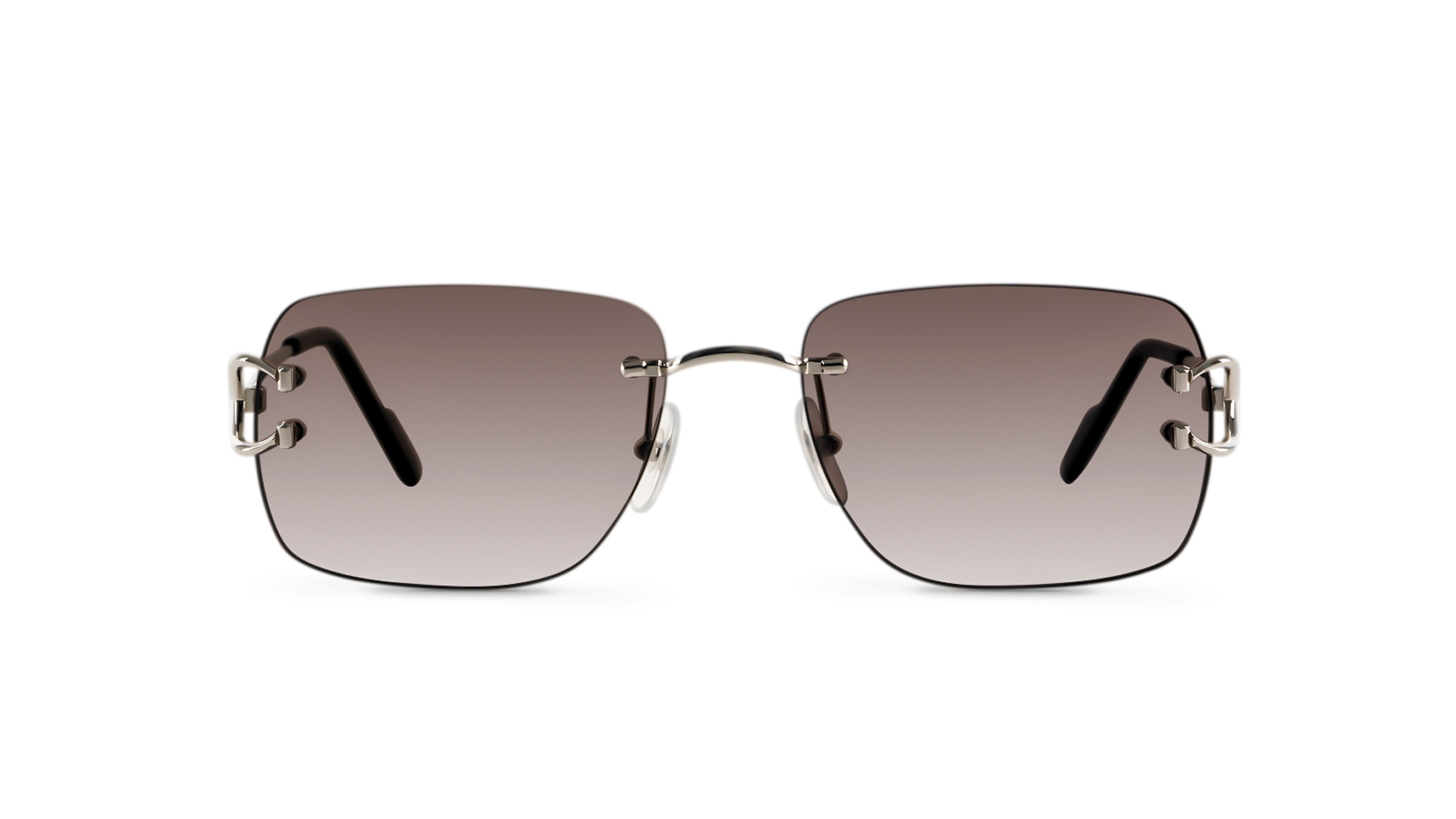 Cartier Men Rectangular Square Gold Sunglass | RivoliShop.com