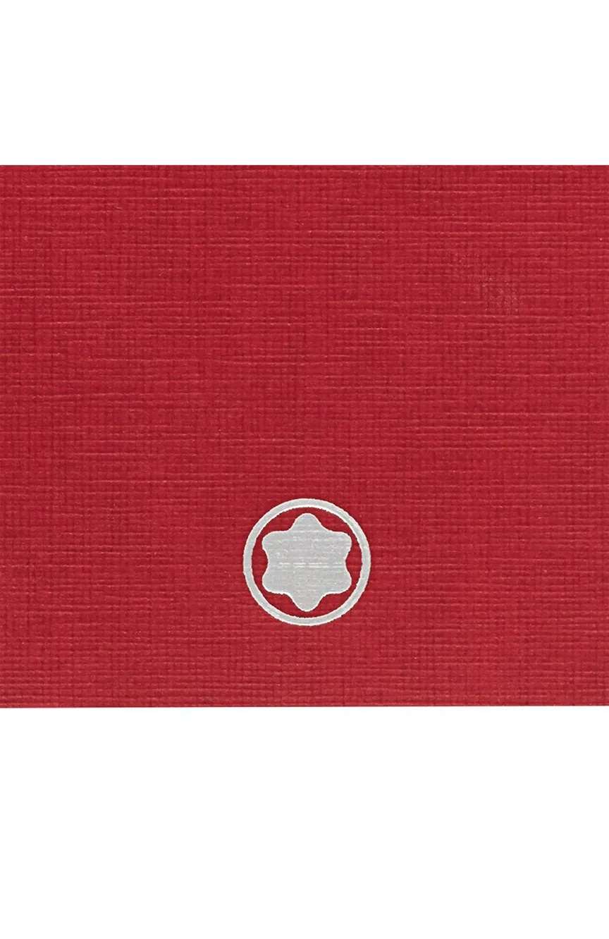 مون بلان 2 مفكرة رفيعة #146 رفيعة حمراء فارغة بالورق المعزز