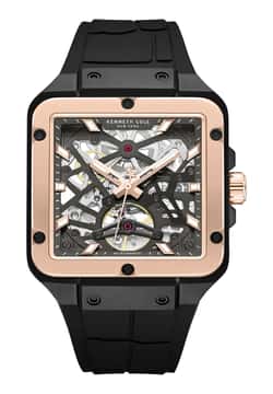 Kenneth Cole ساعة بسوار سيليكون من كينيث كول للرجال