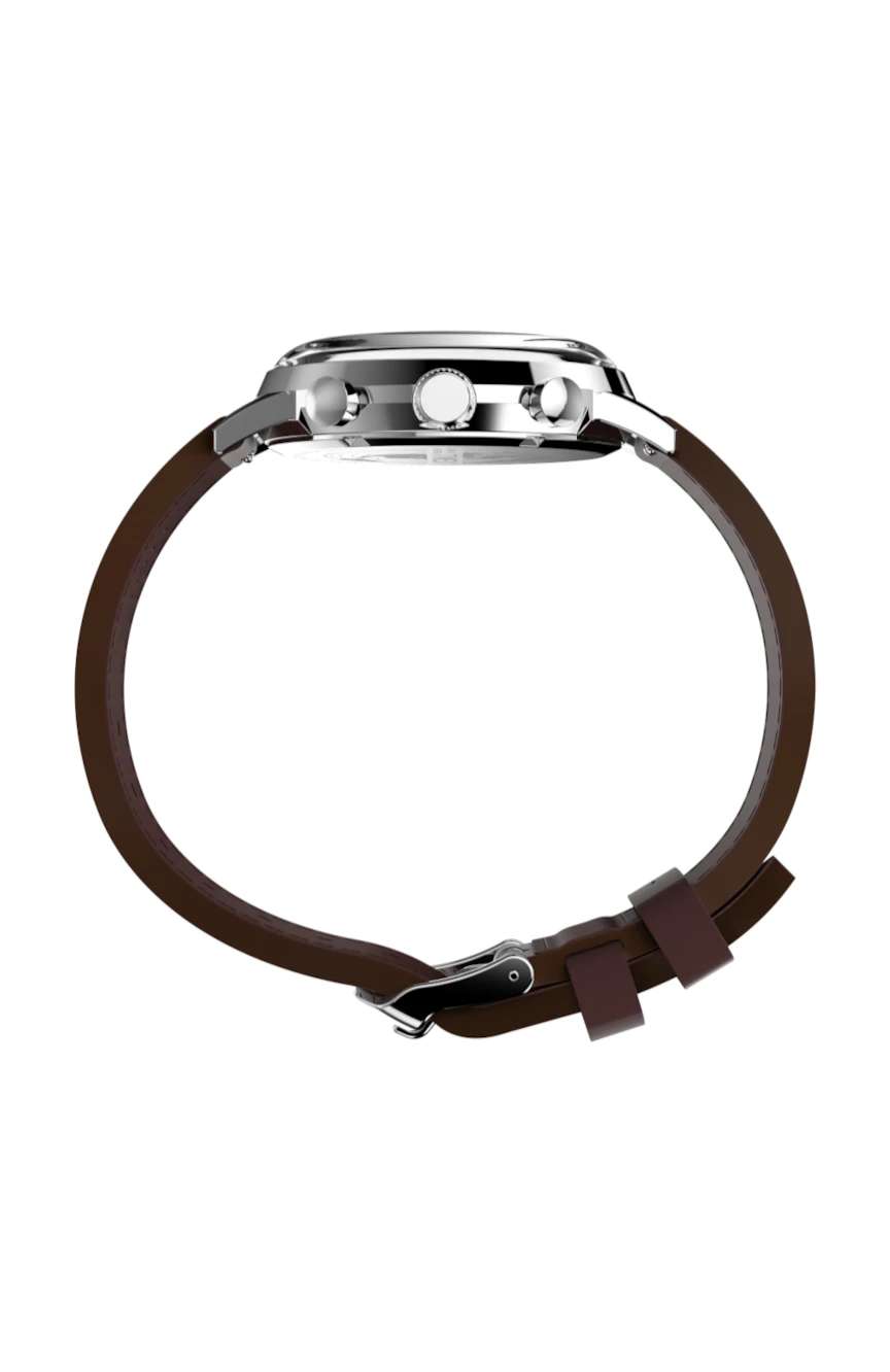 Timex Marlin Chronograph Tachymeter 40mm Leather Strap Watch