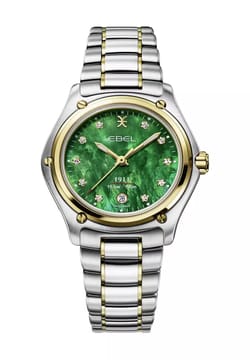 Ebel ساعة يد نسائية بسوار معدني بتقنية الكوارتز 1911