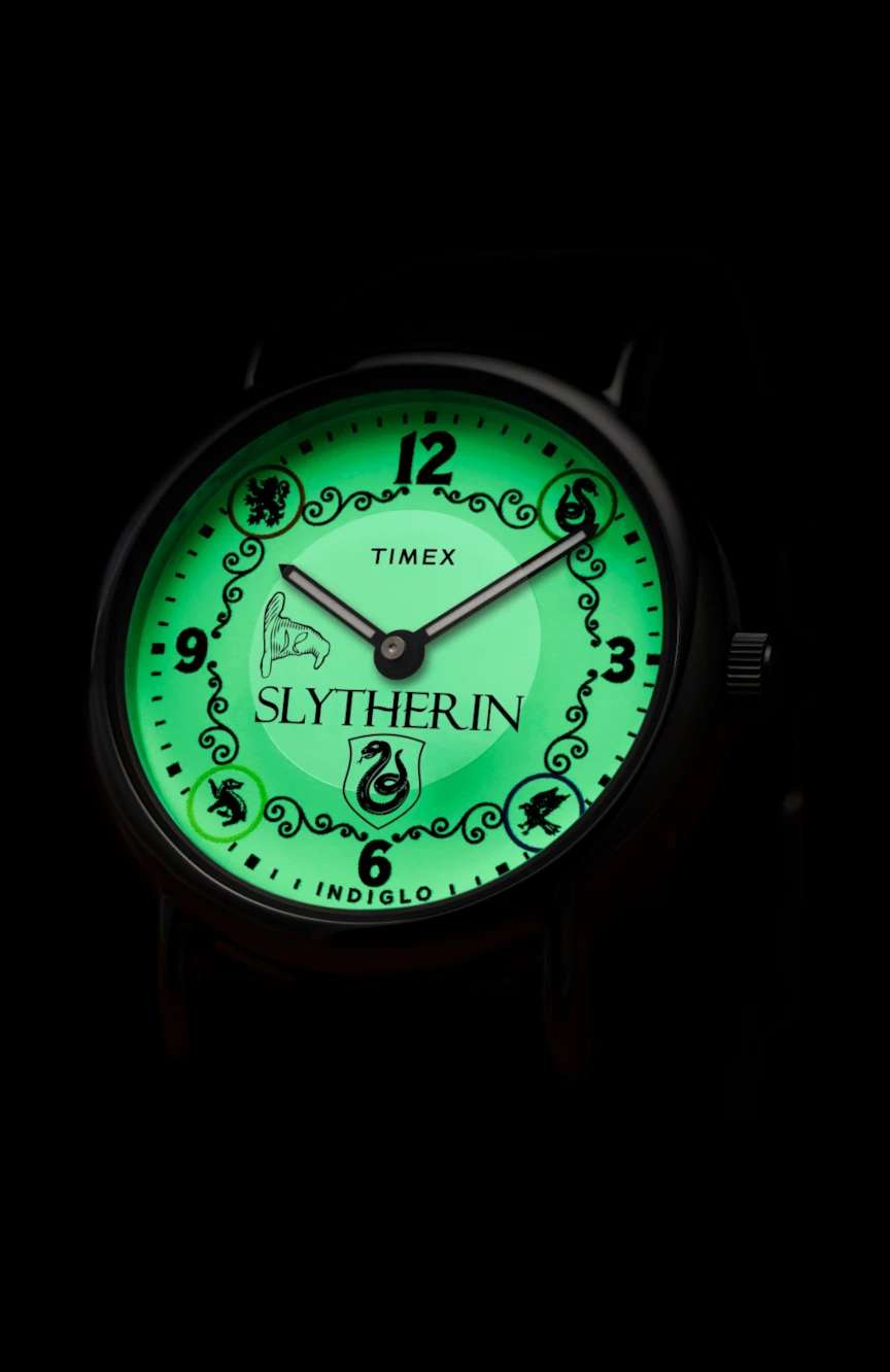 Timex Harry Potter x Weekender Slytherin House 38mm Leather Strap Watch