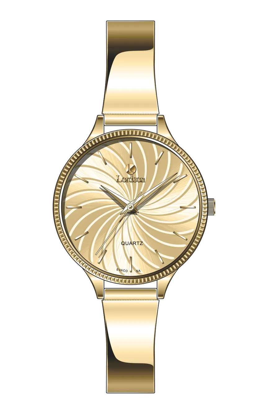 Lordson Ladies Gold Stainless Steel watch