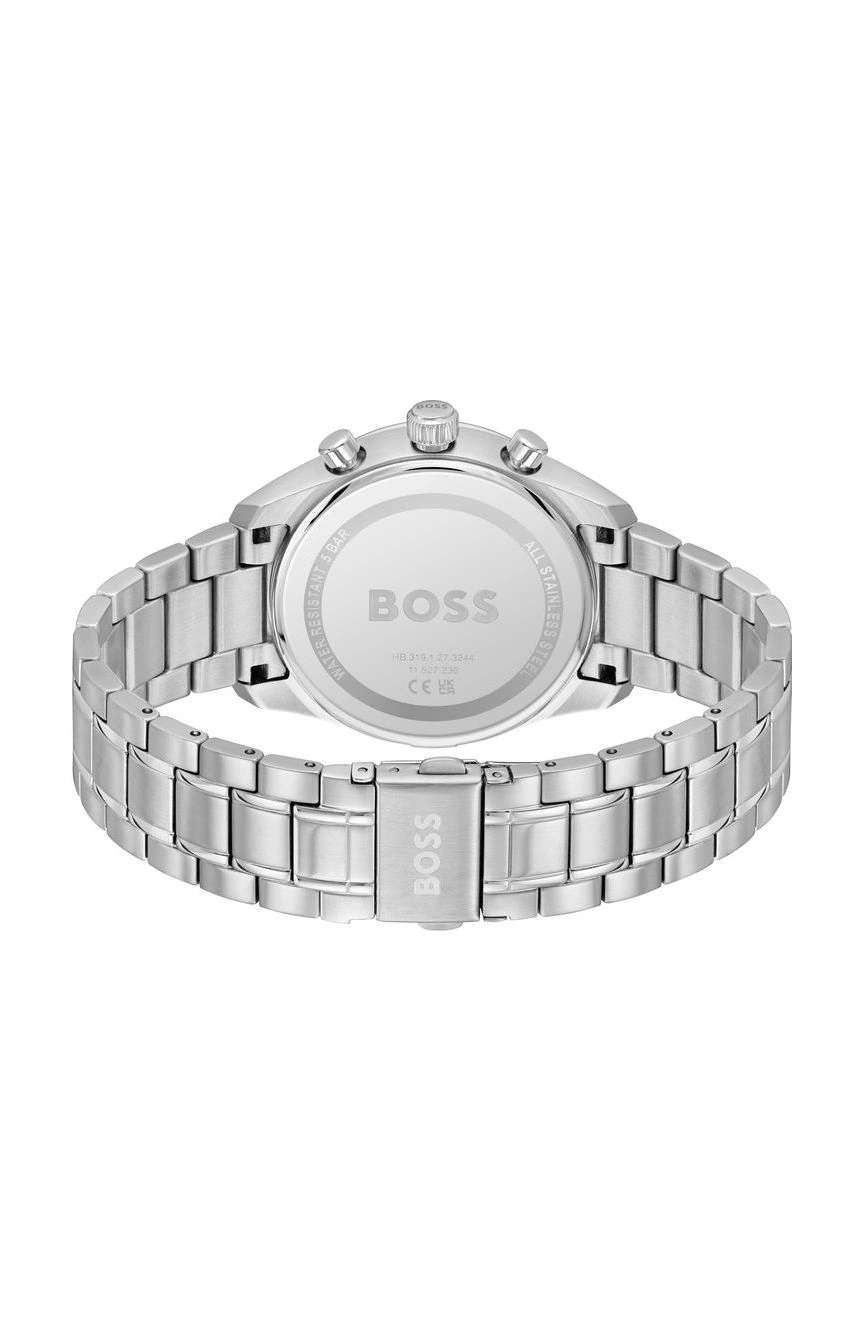 بوص ساعة بوص جراند بريكس 40 مستديرة بسوار من الفولاذ المقاوم للصدأ مقاس 40 مم للرجال