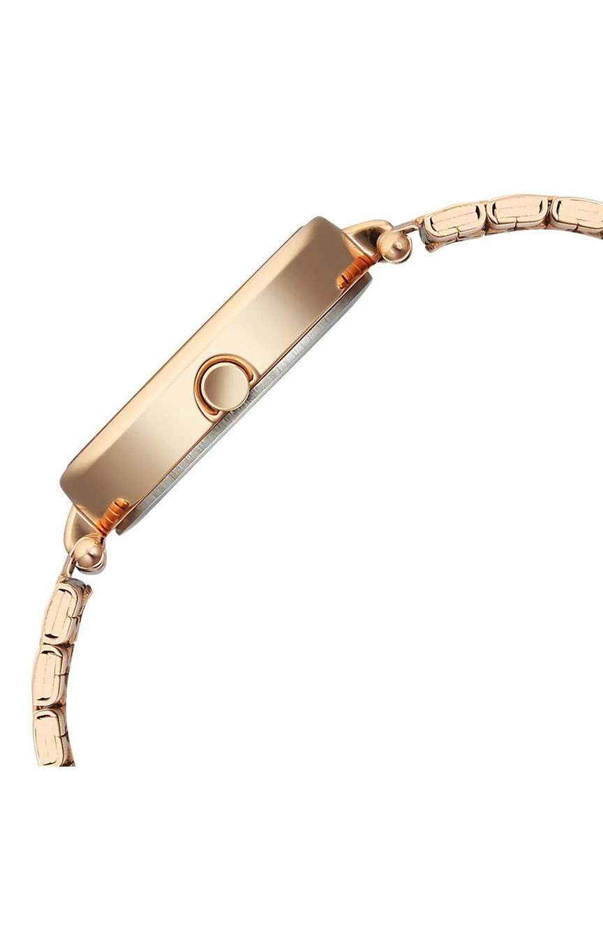 Titan Karishma Quartz Analog Silver Dial Rose Gold Stainless Steel Strap Watch For Women