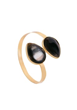 Soyang Paris Gold plated brass cuff, natural