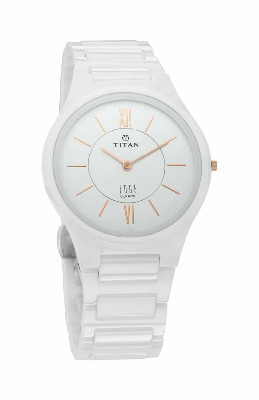 

Titan | Titan Edge Ceramic White Dial Analog Ceramic Strap watch for Men