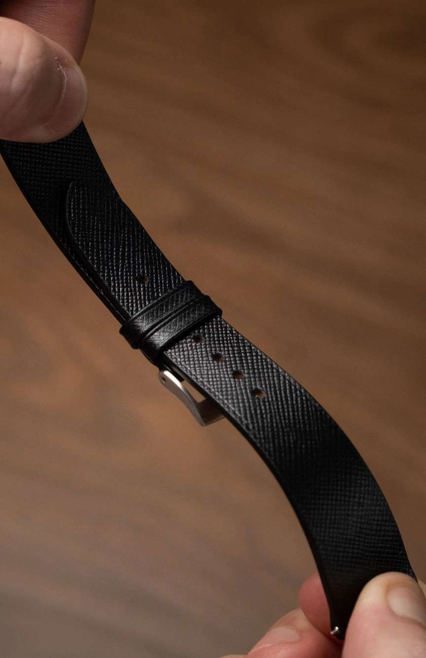Delugs Leather - Black Saffiano Stitchless Strap