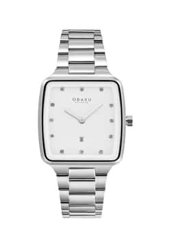 Obaku ساعة كوارتز بسوار ستانلس إستيل للنساء