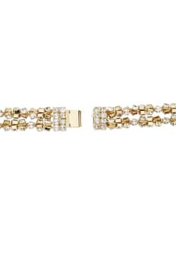 Gas Bijoux Twisted Strass Bracelet