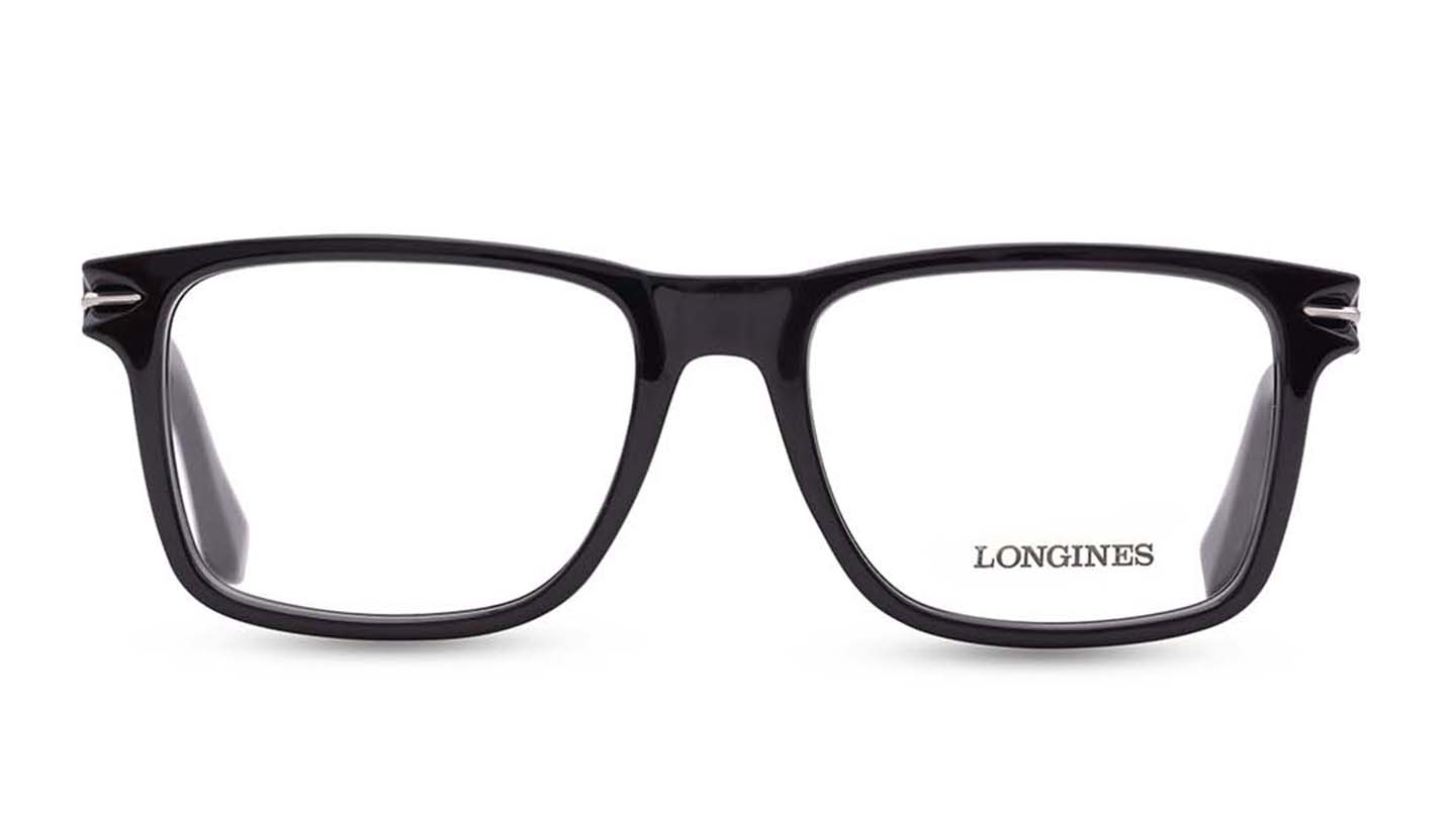 Longines Black Plastic Glasses (Frames)