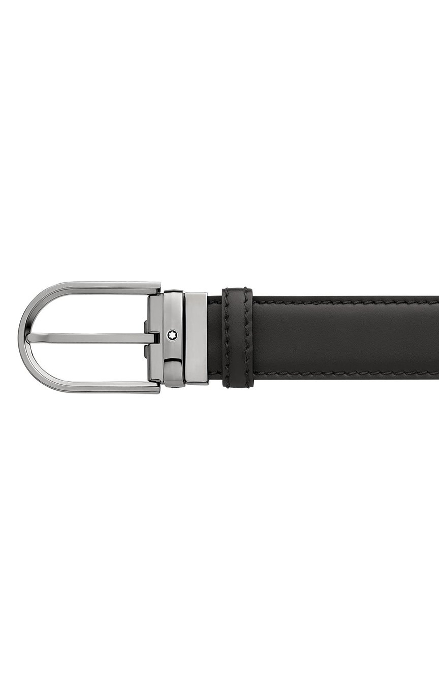 Montblanc Men's Horseshoe Buckle Belt Brown Size Regular