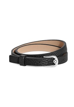 Montblanc Horseshoe Buckle Adjustable Bracelet in Grain Leather