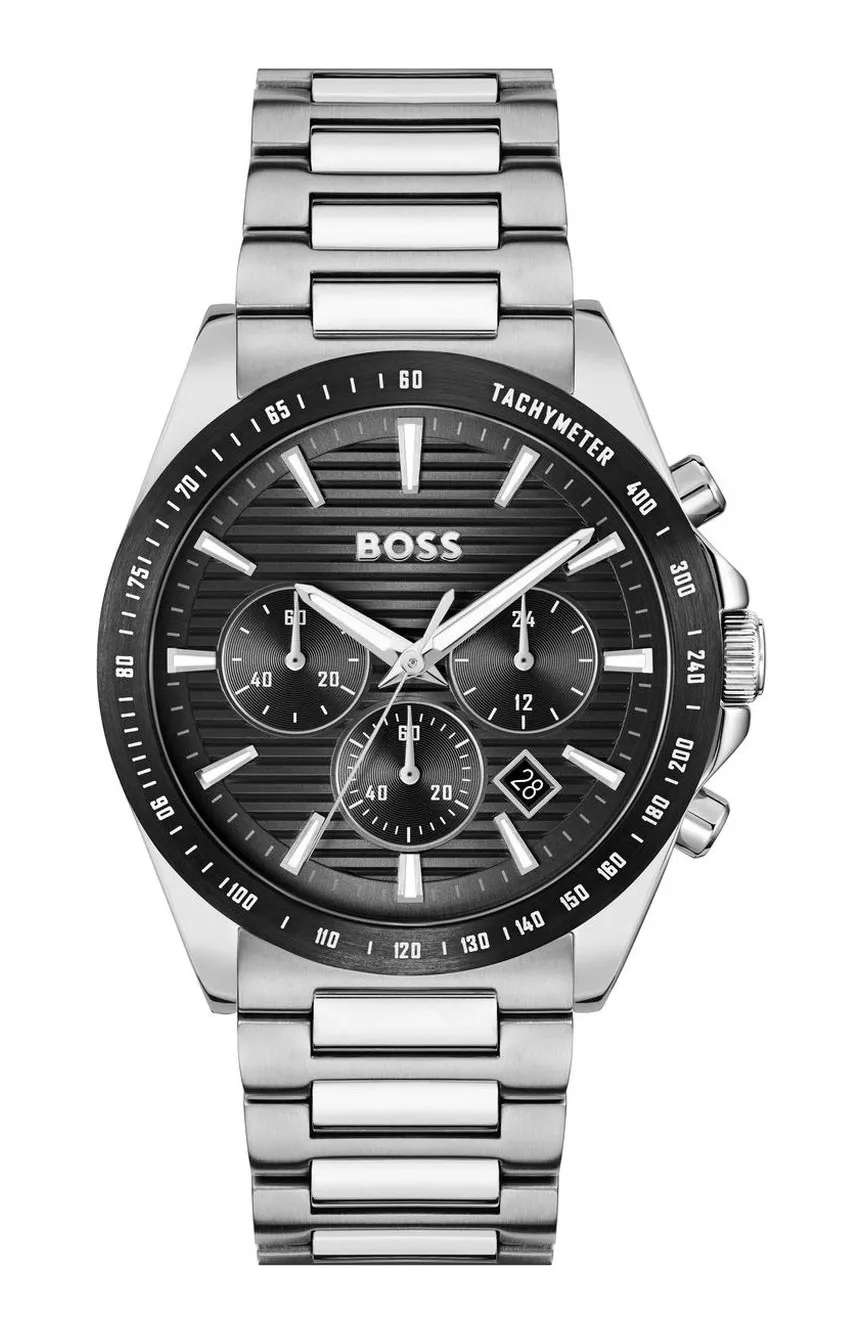 بوص ساعة بوص سترايك مستديرة بسوار من الفولاذ المقاوم للصدأ مقاس 41 مم للرجال