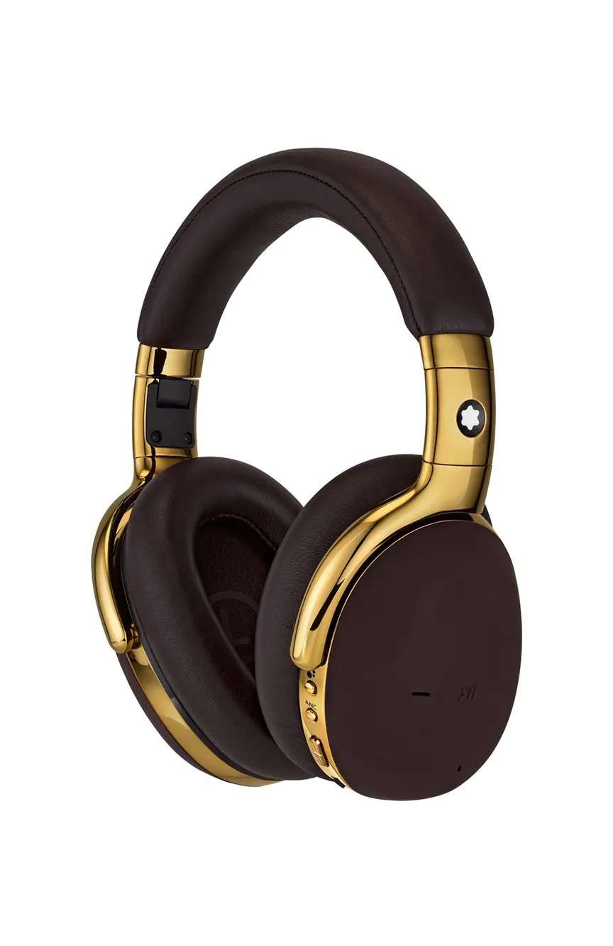 مون بلان سماعات الرأس MB 01 أوفر إير باللون البني