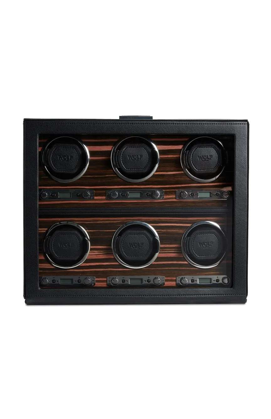 وولف علبة رودستر لـ 6 ساعات مع مساحة للتخزين