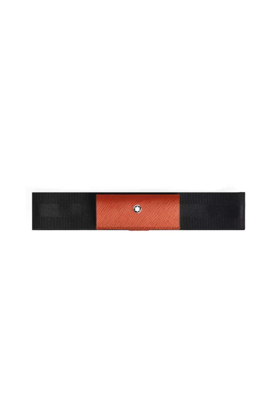 Montblanc 1 Pen Loop with Elastic Band in Sartorial Leather
