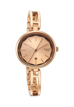 Titan Raga Viva White Dial Analog with Date Metal Strap watch for Women