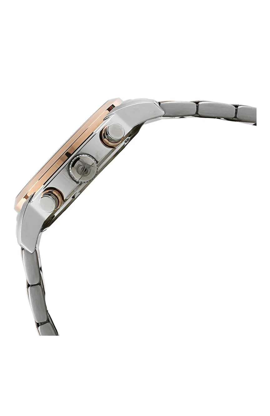 Titan Octane Quartz Chronograph White Dial Stainless Steel Strap Watch for Men