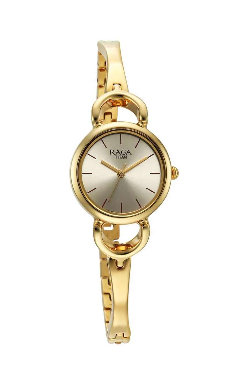Titan Raga Champagne Dial Watch for Women