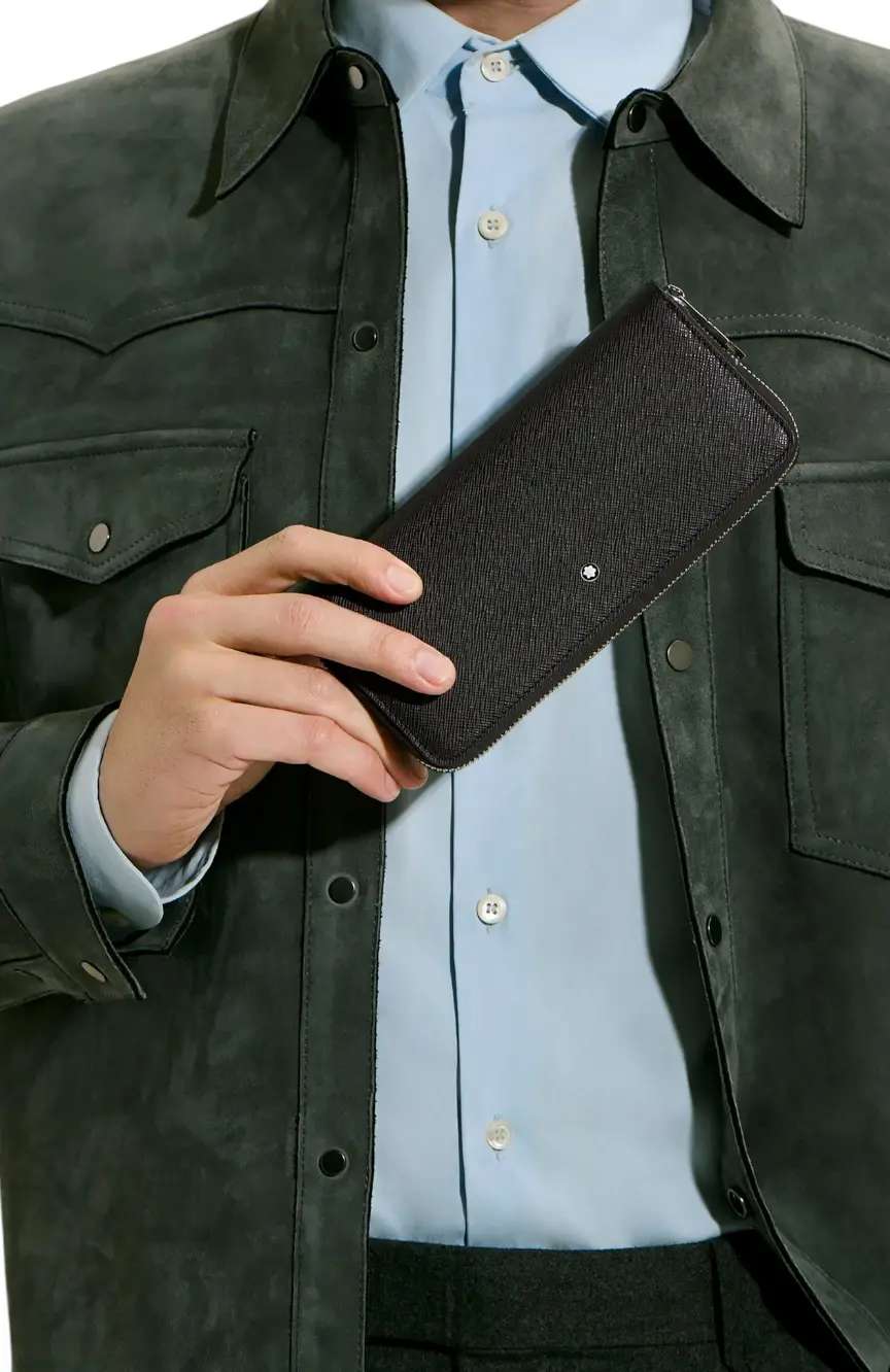 Montblanc Wallet 8cc with Zip in Sartorial Leather