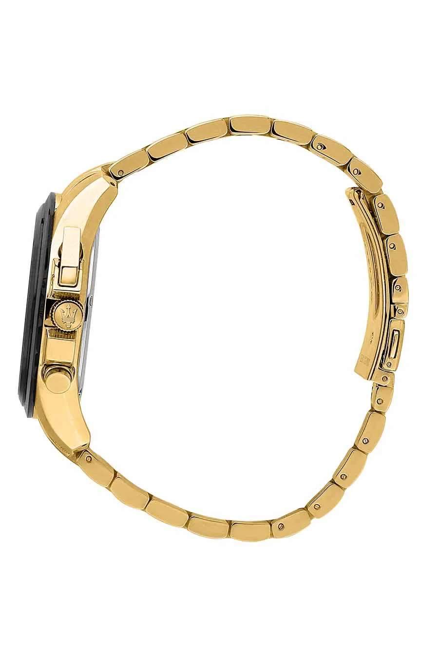 مازيراتي ساعة كوارتز بسوار معدني للرجال