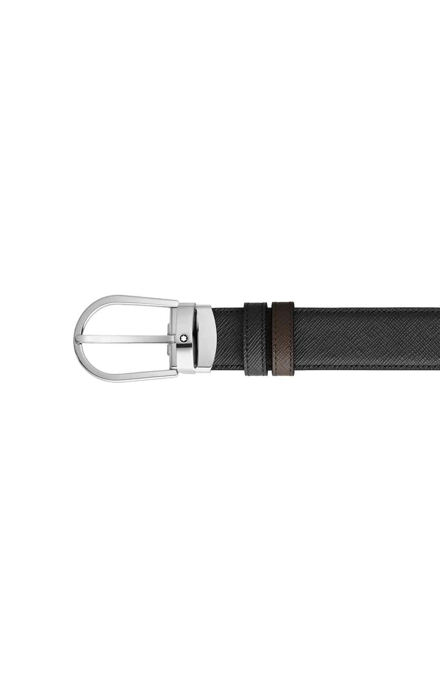 Montblanc Horseshoe 30 mm Reversible Belt in Sartorial Leather