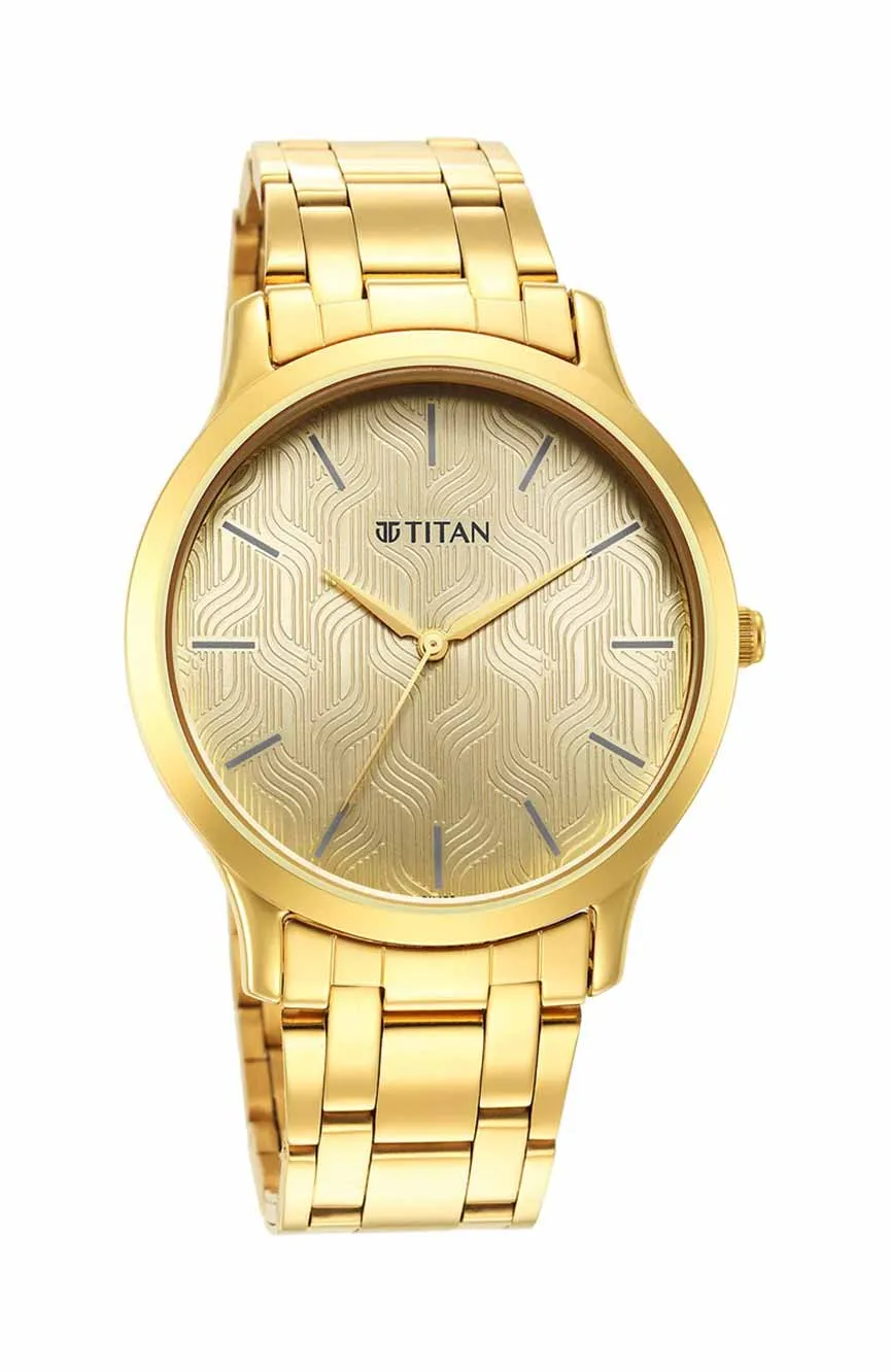 

Titan | Karishma Radiance Champagne Dial Analog Watch for Men