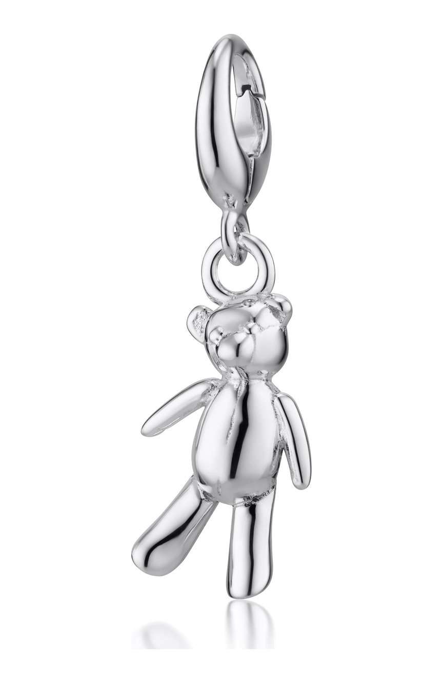 Lily Charmed Silver Vintage Teddy Bear Charm