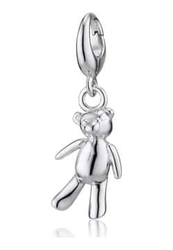 Lily Charmed Silver Vintage Teddy Bear Charm