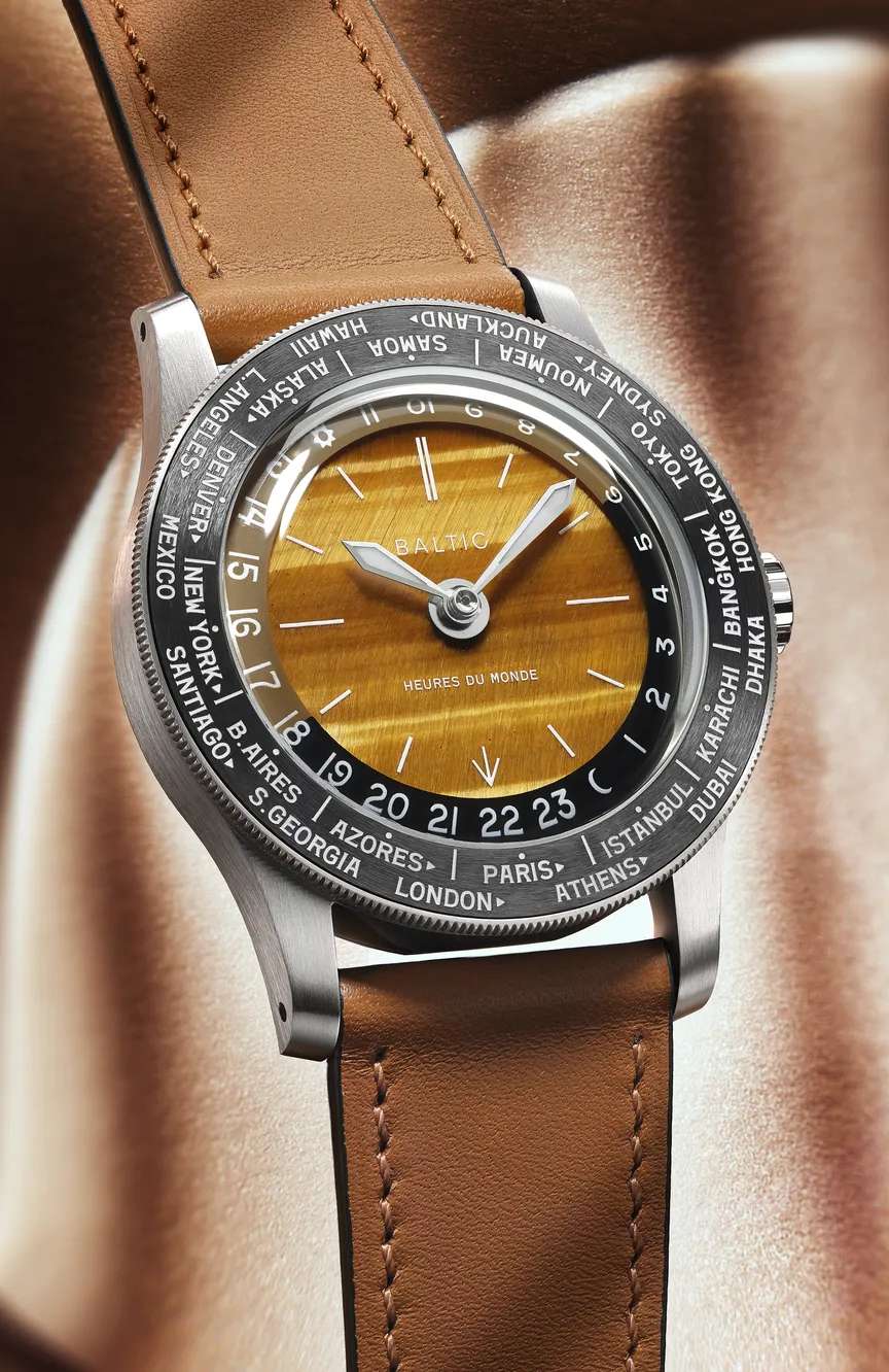 بالتيك Heures du Monde Worldtimer - Tiger Eye