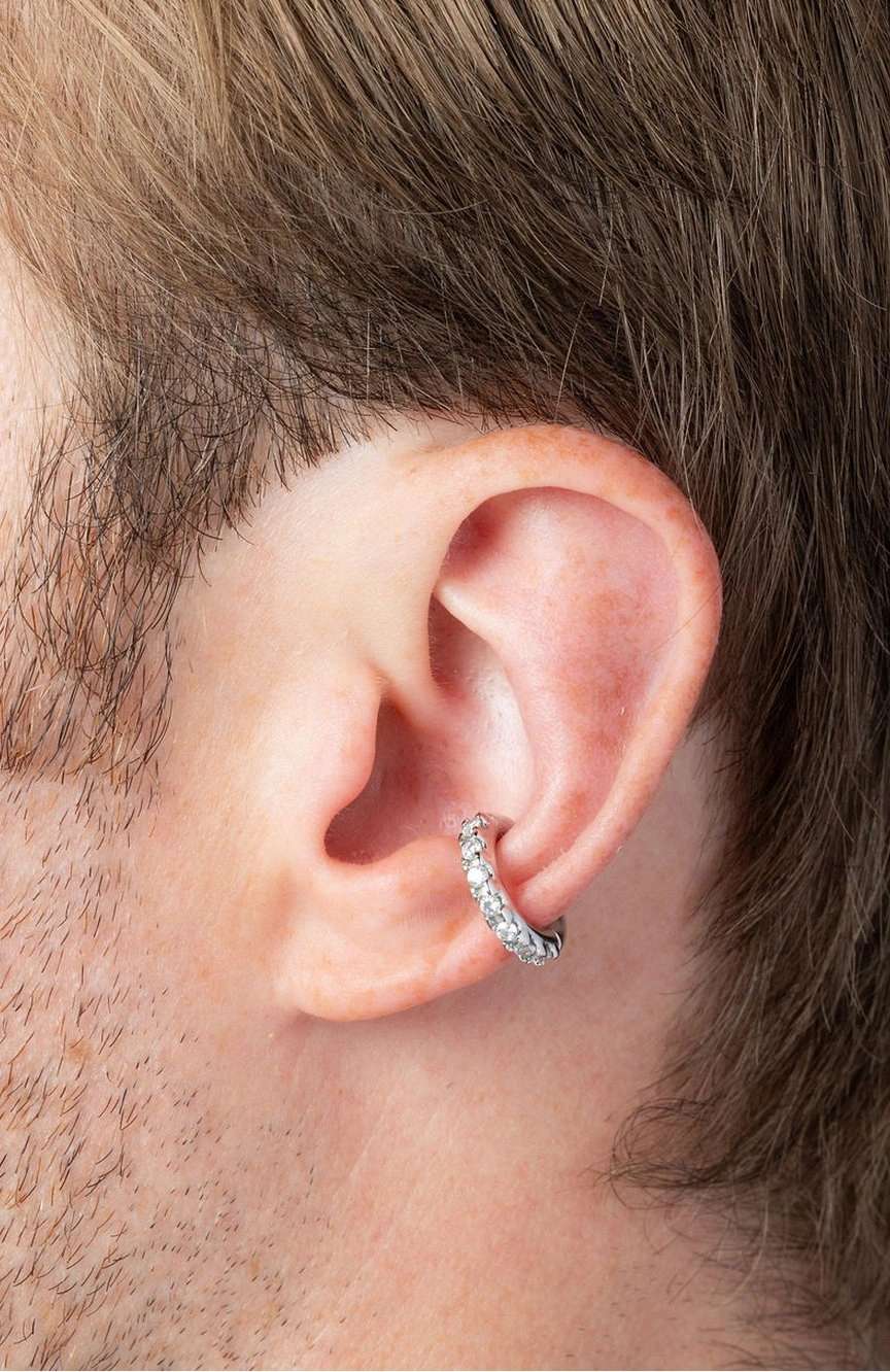 يباريس Kim Silver Earcuff