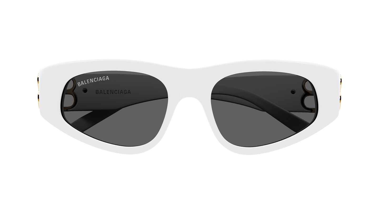 Balenciaga white discount sunglasses