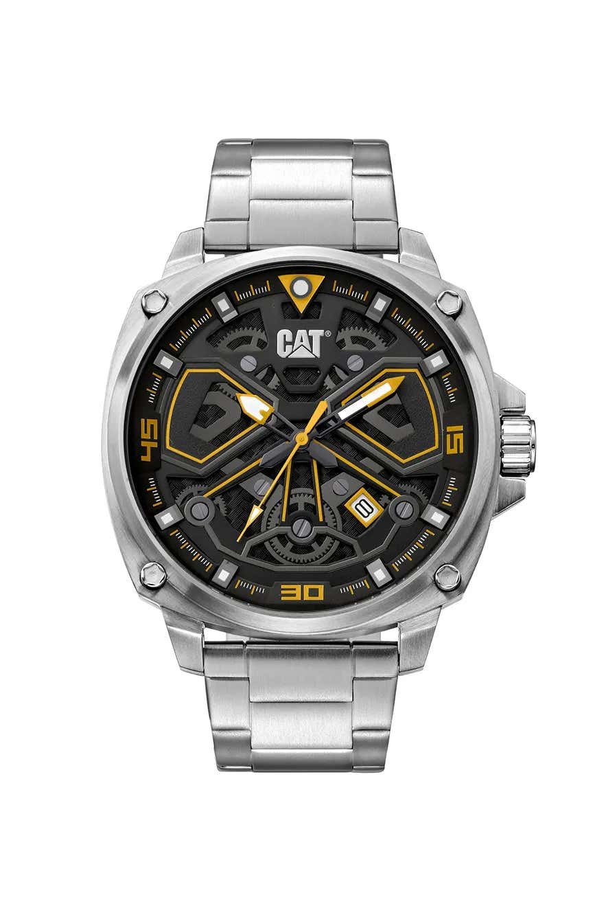 Cat Men's Analog Stainless steel