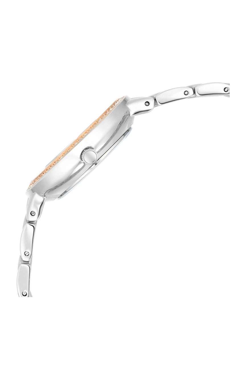 Titan Raga Showstopper Quartz Analog Silver Round Dial Two Toned Metal Strap Watch For Women