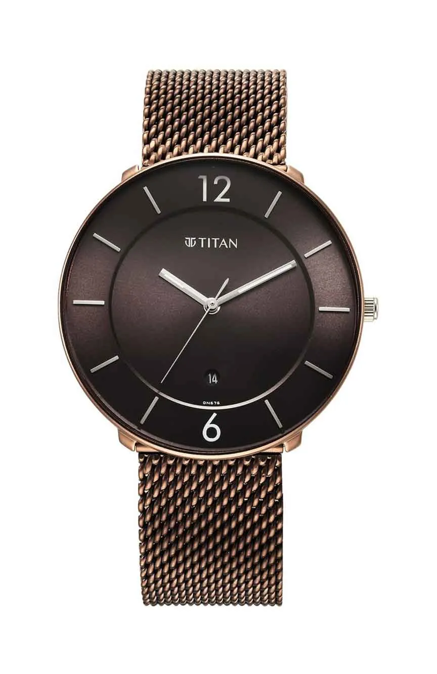 

Titan | Titan Neo Splash Quartz Analog with Date Brown Dial Stainless Steel Strap Watch for Men